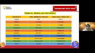 TEMA 6 - SEKOLAH (SCHOOL)