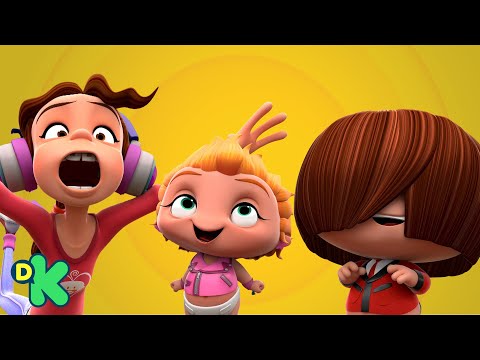 Festa de fraldas: momentos de diversão dos bebês | Mini Beat Power Rockers | Discovery Kids Brasil