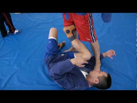 サンボ　膝十字の入り方基礎練習(第1段階①)　SAMBO Самбо