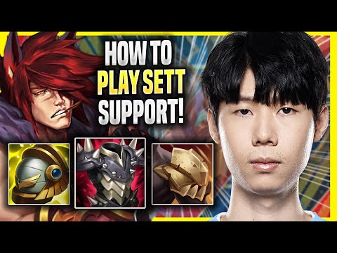 LEARN HOW TO PLAY SETT SUPPORT LIKE A PRO! - GEN Lehends Plays Sett SUPPORT vs Yuumi! | Season 2022