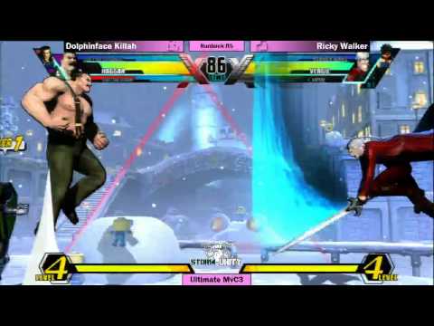 Dolphinface Killah vs Ricky Walker - UMVC3 Casual Play