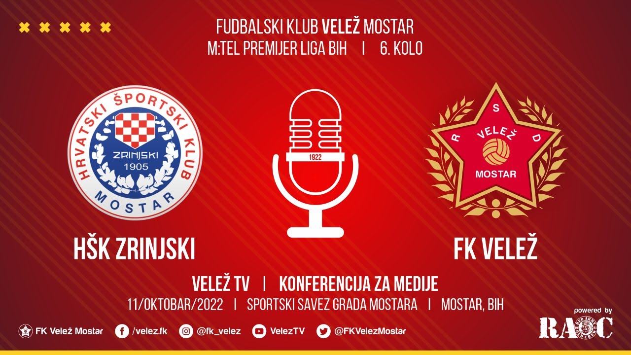 PRESS: 11/10/2022  I  HŠK Zrinjski - FK Velež