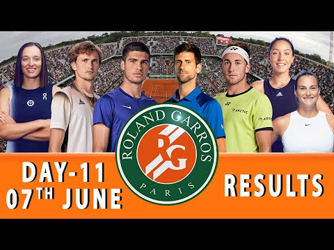 FRENCH OPEN RESULTS  AND UPCOMING MATCHES | DAY 12TH AND DAY 13TH | ROLAND GARROS PARIS RESULTS