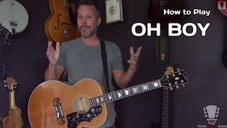 How to Play Oh Boy by Buddy Holly - Acoustic Guitar Lesson