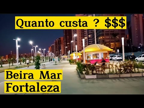 Beira Mar de Fortaleza. Cardápio, Preços e estruturas dos novos Quiosques. Praia Iracema e Meireles