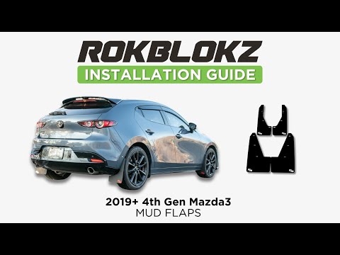 Rokblokz Mud Flap install on the new 2019+ Mazda3 (4th Gen)