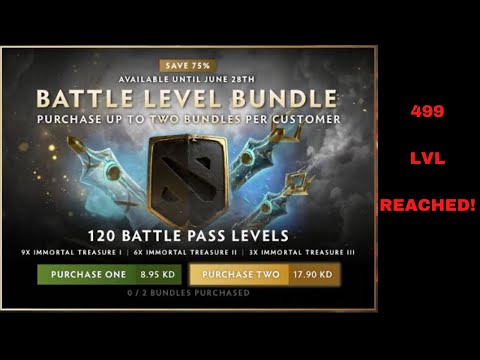 DOTA 2 TI10 BATTLEPASS LEVEL BUNDLE SAVE 75% | INSTANTLY PURCHASED 2 BUNDLES | JUST WOW!