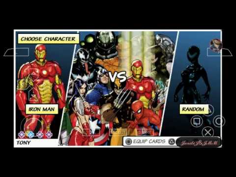 Todos los personajes Marvel nemesis rise of the imperfect | psp