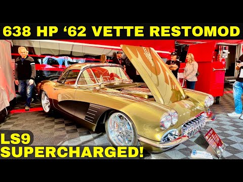 638 HORSEPOWER SUPERCHARGED LS9 Powered 1962 CHEVY CORVETTE ZR C1! Detroit Autorama and SEMA Show!