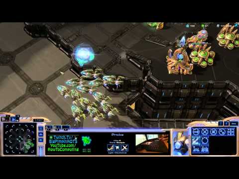 Starcraft 2 Heart Of The Swarm - 8 Player FFA - Protoss Zerg Terran -- Free For All 1080 HD Gameplay