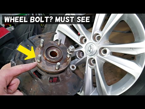 HYUNDAI FRONT WHEEL HUB BOLT REPLACEMENT REMOVAL