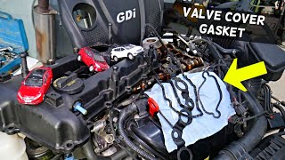 VALVE COVER GASKET REPLACEMENT HYUNDAI KIA 2.4 GDI, VALVE COVER GASKET LEAKING OIL