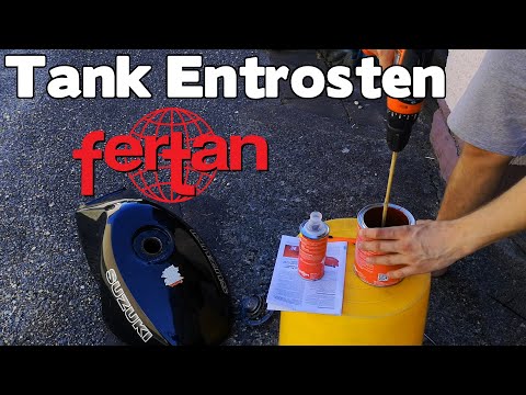 DIY Anleitung Tanksanierung mit Fertan Tapox Rostumwandler | Café Racer Umbau GS500E | Part 3/6