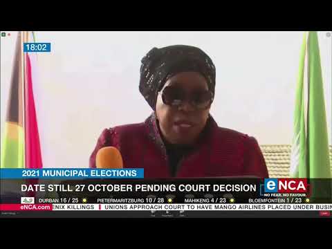 Election date set for 27 October pending court decision