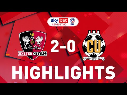 HIGHLIGHTS: Exeter City 2 Cambridge United 0 (3/10/20) EFL Sky Bet League Two