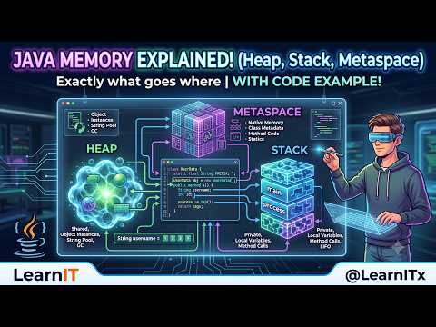 Heap Vs Stack Vs Metaspace In Java Explained With Code Examples Java Memory Model Learnit