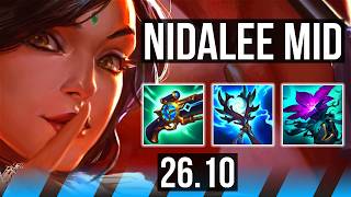 NIDALEE vs GRAVES (MID) | Good KDA: 10/1/6, Electrocute | KR Master | 26.10