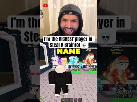 I’m The RICHEST Player in Steal A Brainrot