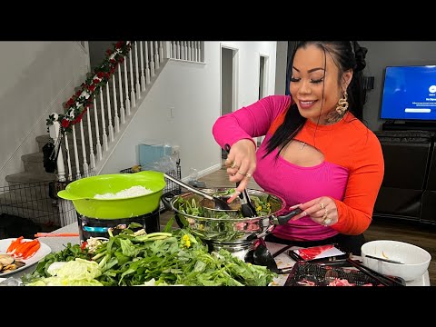 Cooking Cambodian Hot Pot