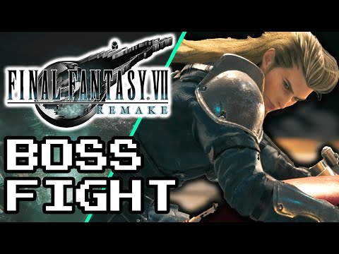 FINAL FANTASY 7 REMAKE - Roche Motorcycle Boss Fight (Japanese)