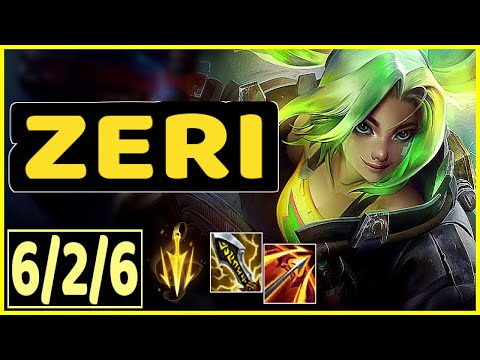 ZERI VS GWEN - 6/2/6 KDA TOP GAMEPLAY CHALLENGER I
