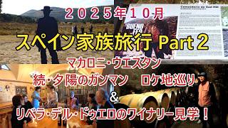 スペイン家族旅行 Part 2 マカロニウェスタン 続・夕陽のガンマンのロケ地とワイナリー巡り #spain #スペイン #リベラデルドゥエロ #riberadelduero #個人旅行