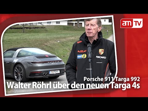 Walter Röhrl in the Porsche 911 Targa 4S model 992