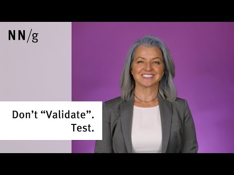 The Word "Validate" Undermines UX Effectiveness