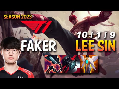 T1 Faker LEE SIN vs OLAF Jungle - KR Ranked