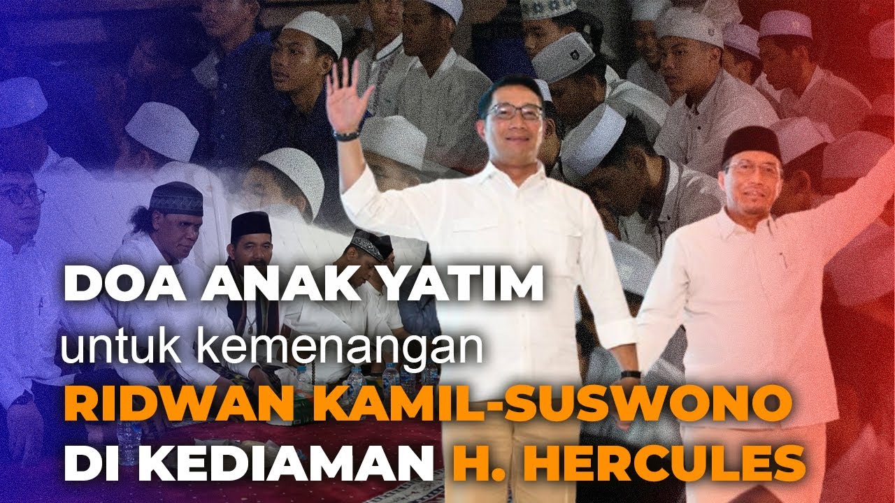 Doa Anak Yatim untuk Kemenangan Ridwan Kamil-Suswono di Kediaman H. Hercules