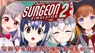 【Surgeon Simulator】フレンズは手術できるの⁉【花京院ちえり/雲母ミミ/シマハイイロギツネ／#コンペンハムチェリー】