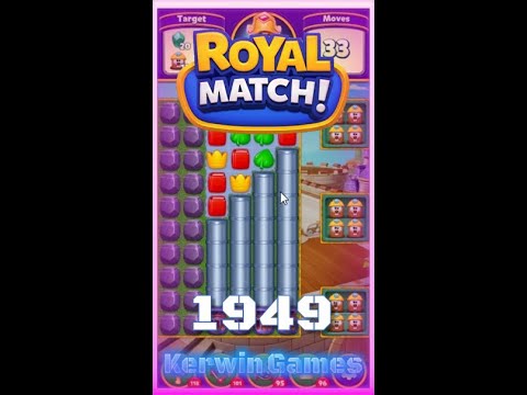 Royal Match Level 1949 - Super Hard Level - No Boosters Gameplay