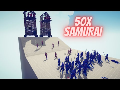 50x SAMURAI vs SAME PRICE UNITS - Totally Accurate Battle Simulator - TABS