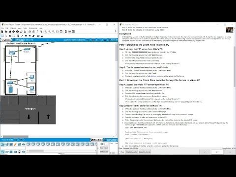 2.5.2.7 Packet Tracer - Using File and Data Integrity Checks