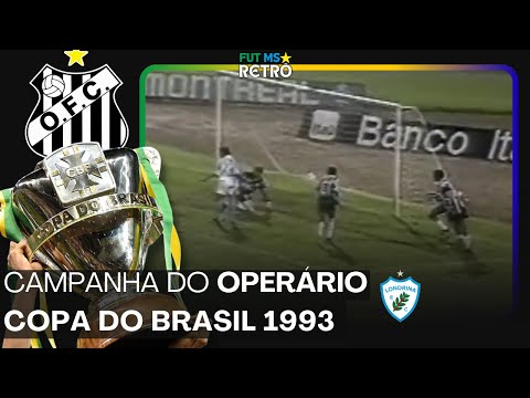 Operário-MS na Copa do Brasil de 1993 - 1° jogo x Londrina