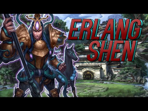 New SMITE God Erlang Shen! Abilities and Solo / Jungle Build!
