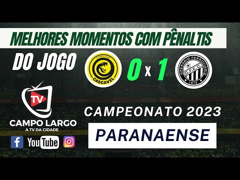 OPERÁRIO 1 X 0 FC CASCAVEL (5x6) - Melhores Momentos - Paranaense 2023 Semifinal