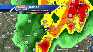 Radar shows intense microburst that hit Plaistow area