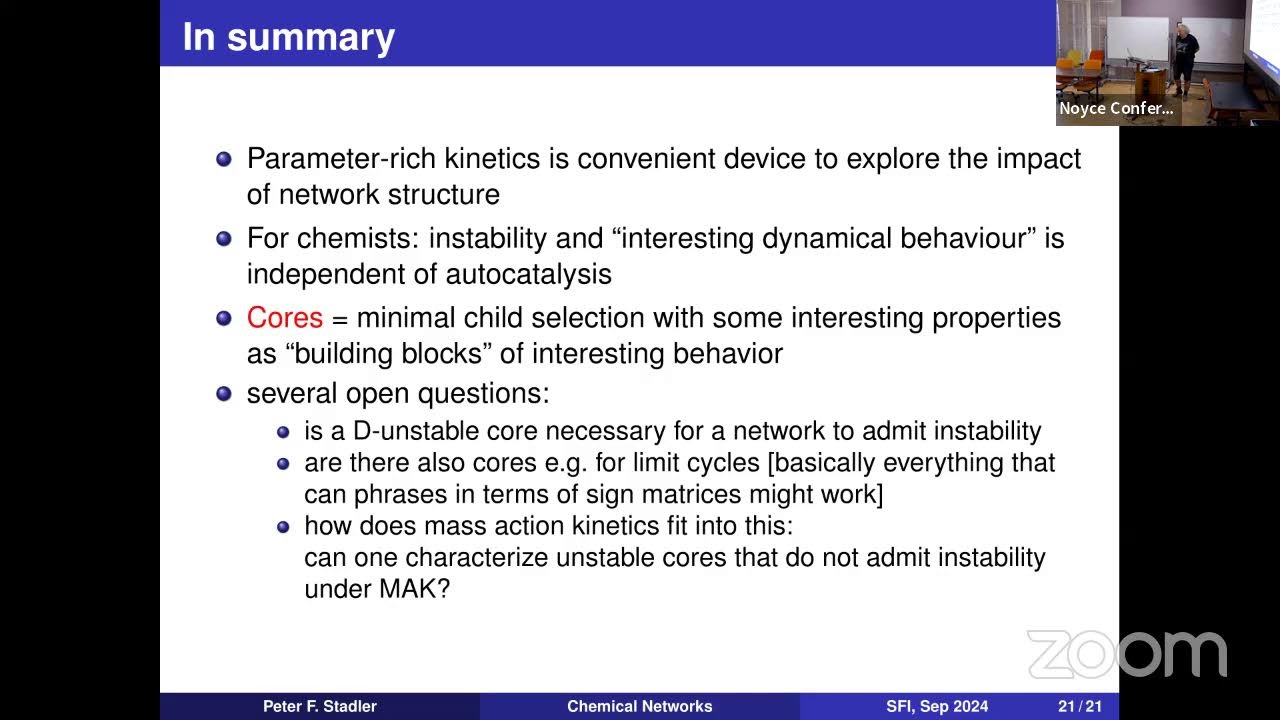 Autocatalysis and Unstable Cores in Parameter-Rich Chemical Reaction Networks