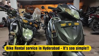 Bike Rental Service in Hyderabad - It