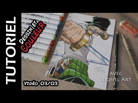 Comment Dessiner Zoro - La colorisation - 3 sur 3