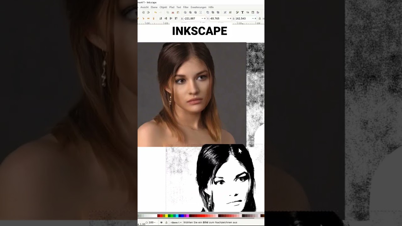 Fotos vektorisieren mit dem Gratis-Programm Inkscape