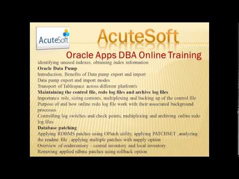Oracle Apps DBA Online Training