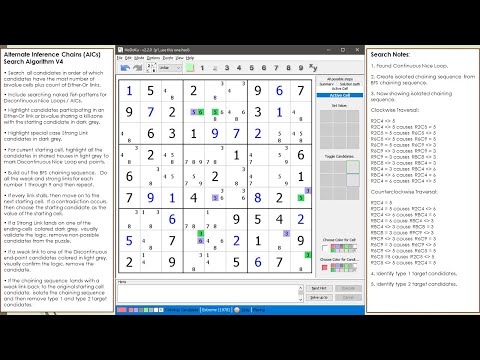 dxSudoku #99 Continuous Nice Loop / AICs