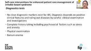 Episode 2 – Self-care interventions for enhanced patient care: management of irritable bowel syndrome