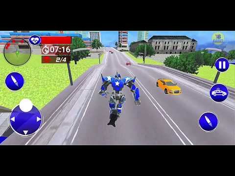 US Police Car Transform Robot War 2020 - Android Gameplay FullHD