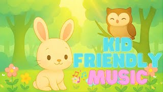 Cool Lo-Fi Music for Kids: Bunny & Owl Instrumental for Classroom Study!