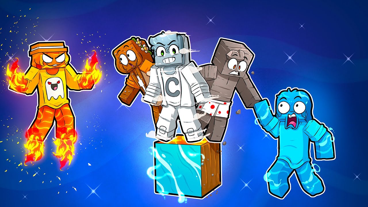 5 AMIGOS EM UM BLOCO ELEMENTAL