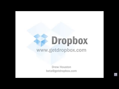 Dropbox first video / demo - abridged and commented