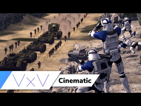 [Star Wars vs. Warhammer 40k] 501st Ambush the Imperial Guard | Cinematic Battle Sim